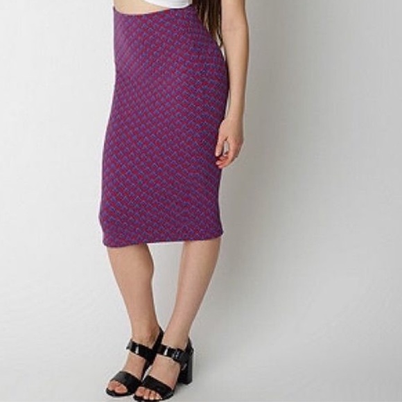 American Apparel Dresses & Skirts - American Apparel XS Chevron Bodycon Midi Skirt